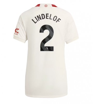 Manchester United Victor Lindelof #2 Tredje Tröja Kvinnor 2023-24 Kortärmad